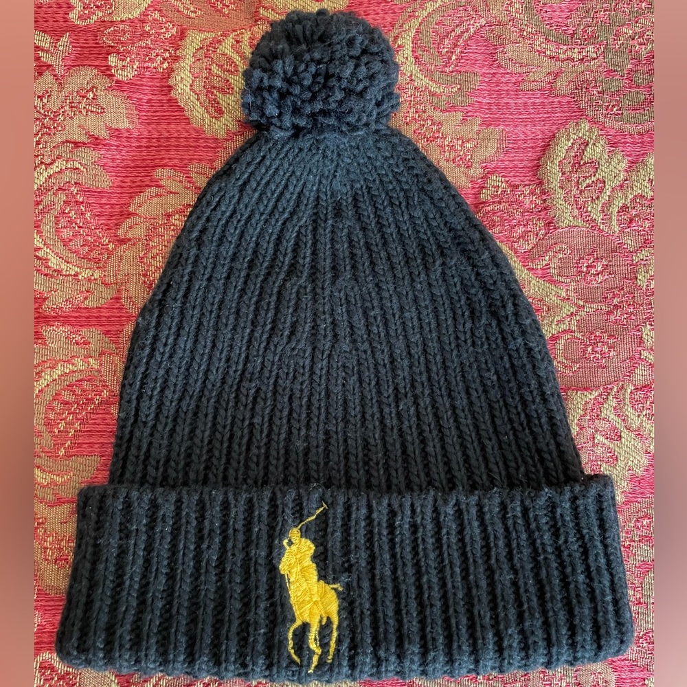 POLO by Ralph Lauren Wool Cashmere Big Pony Beanie